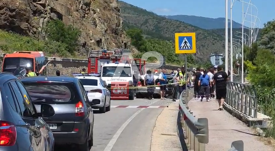 Aksident n&euml; aksin Pogradec-Lin, nd&euml;rron jet&euml; nj&euml; grua, dy