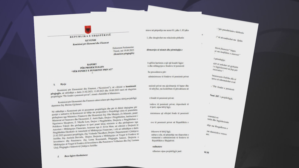 Projektligji për pensionet private, kritika edhe “nga brenda”,