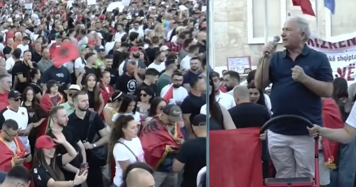 Diaspora ngre peshë turmën me mesazhet e forta  Qytetari  33 vite më parë i kërkova Berishës dorëheqjen  por më kushtoi shtrenjtë  Rama të largohet 
