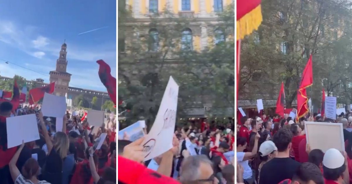 Revolta e madhe  Qindra qytetarë mblidhen në Milano