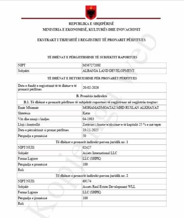 Projekti i Zvërnecit/ Investimi 4 milionë Dollarë lidhet me