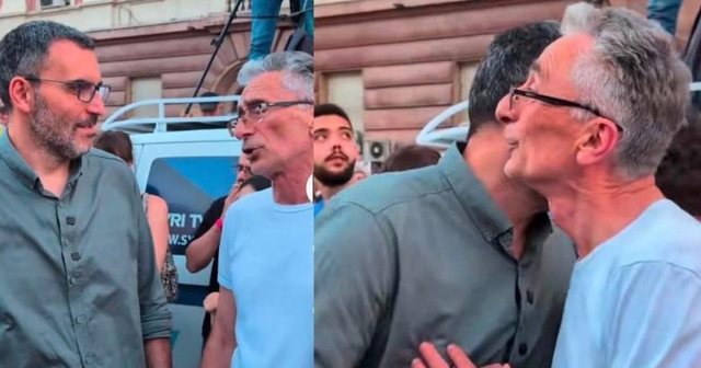 PHOTO_NEWS/ Kurti's former candidate for MP joins protests alongside Arlind