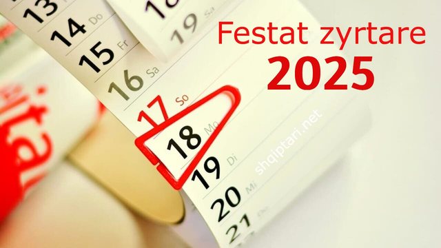 Kalendari me festat zyrtare, sa dit&euml; pushime do t&euml; kemi gjat&euml;