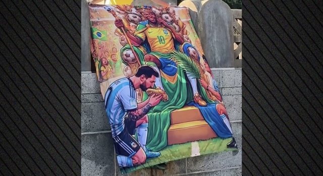 Tifoz&euml;t brazilian&euml; &ldquo;p&euml;rulin&rdquo; Messin dhe
