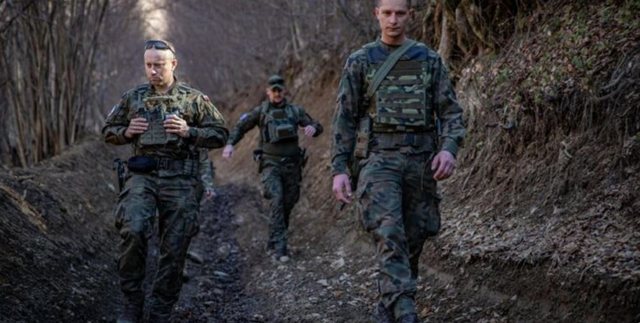 KFOR soldiers conduct patrols in northern Kosovo