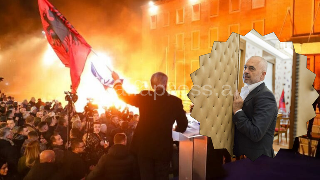 Protestat si tymnaj&euml; p&euml;r pazarin politik Berisha- Rama dhe heshtja,