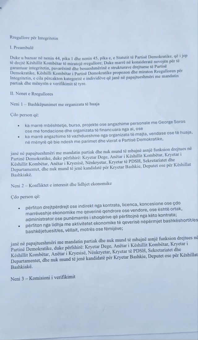 Document/ "Let's clean the house from government beneficiaries and