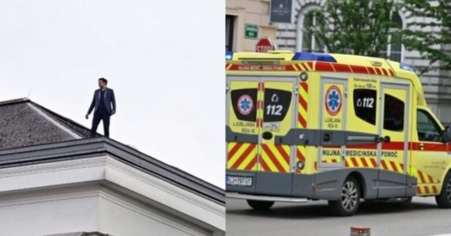 Deputeti slloven ngjitet në çatinë e parlamentit,