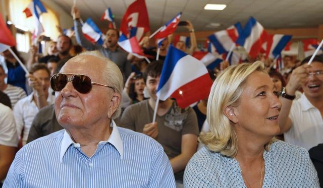 Who was Jean-Marie Le Pen, the former leader of the extreme right in France,
