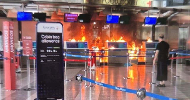 Panik në aeroportin e Milanos, 26-vjeçari i vë flakën