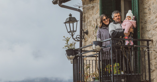 Italians celebrate birth of village's first baby in 30 years