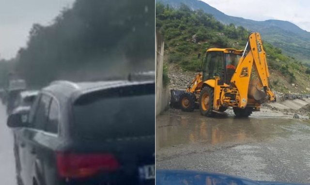 Moti i keq paralizon lëvizjen në disa zona të Elbasanit,