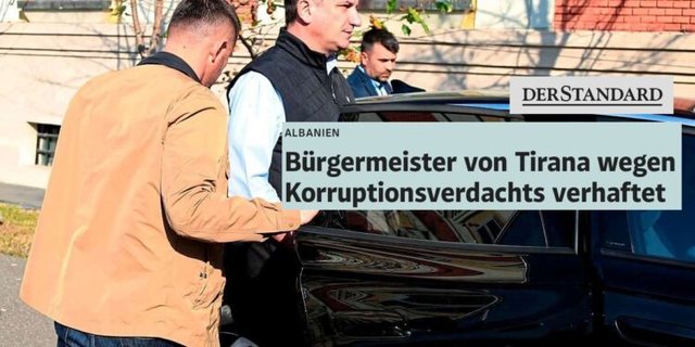 German Newspaper "Der Standard": Rama's confidant mayor arrested