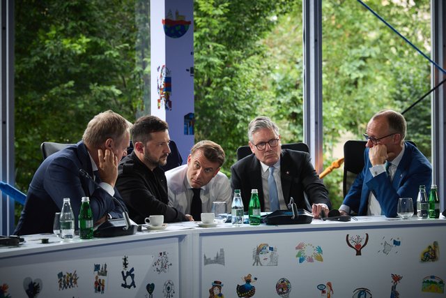 Liderët e BE telefonojnë nga Tirana Presidentin Donald Trump, Zelensky