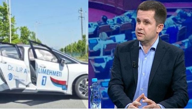 Makina e shtabit të tij u përfshi në aksidentin e frikshëm,