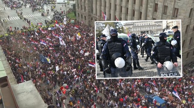 Vučić is "abandoned" by security forces, police units refuse to