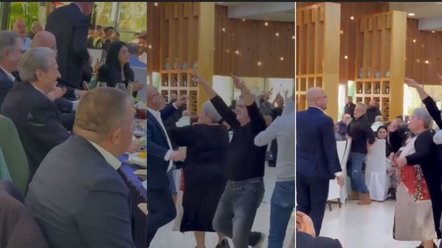 VIDEO/ After the meeting in Elbasan, the Democrats dance in front of Sali