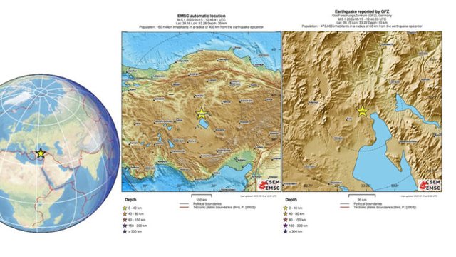 Një tërmet me magnitudë 5.2 ballë godet Turqinë