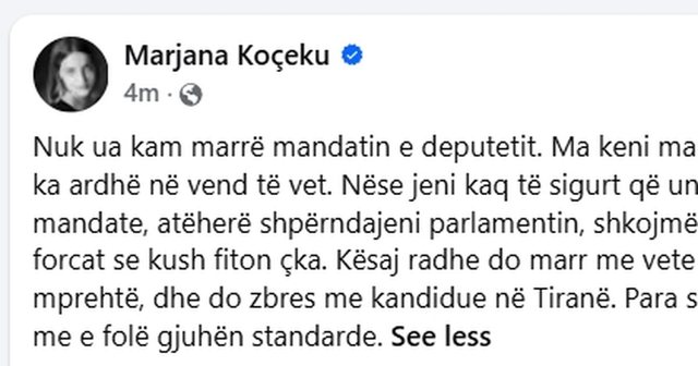 U largua nga Grupi i PS, Neomal&euml;sorja shp&euml;rthen ndaj