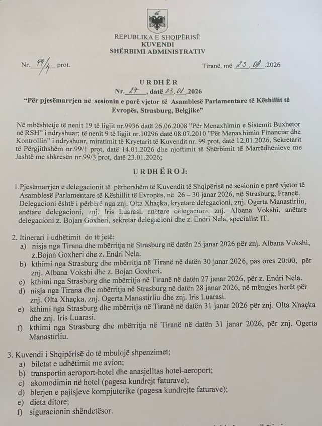 Emrat e delegacionit zyrtar/ Berisha fshihet pas fustanit t&euml; Albana