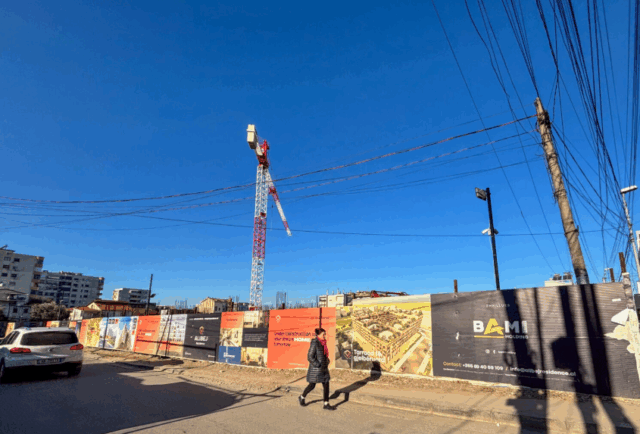 Tirana covered in mortar and construction sites, empty towers, skyrocketing