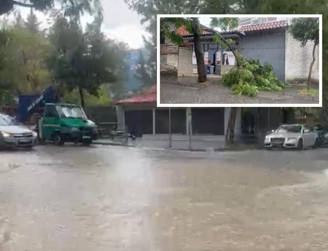 Bad weather hits Elbasan region, storms and floods cause material damage in