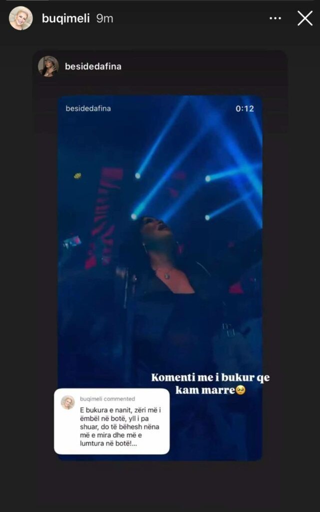 Foto-Lajm/ Dafina pranon komentin më të ëmbël nga nëna