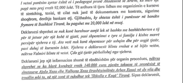 Detaje të reja nga dosja/ Kush është pronari i 163 mijë eurove të