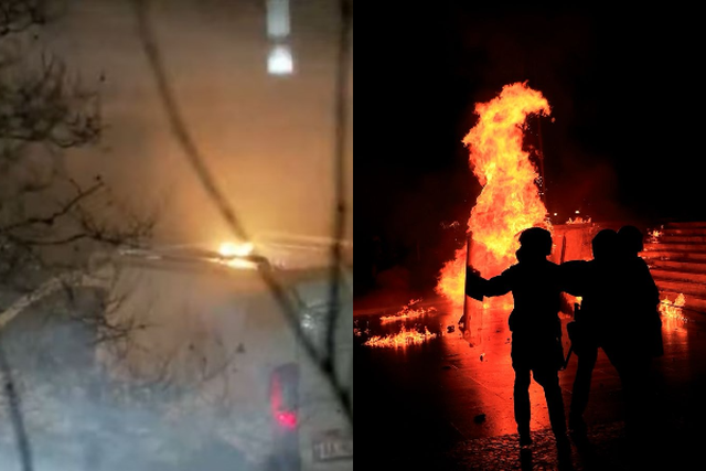 Molotov&euml;t te Parlamenti, p&euml;rfshihet nga flak&euml;t nj&euml;