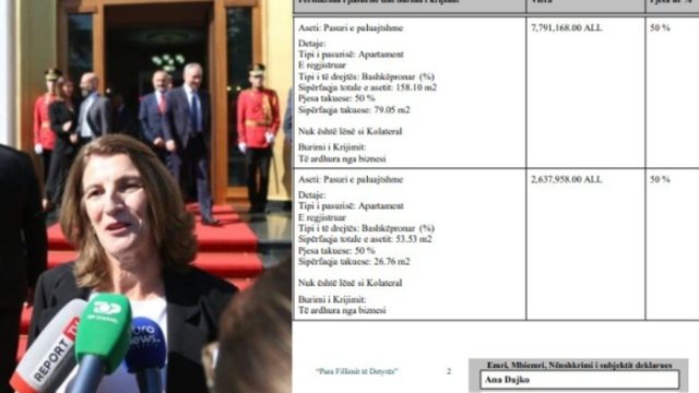 Apartamente, makinë, cash dhe 16 llogari bankare/ Zbardhet pasuria e
