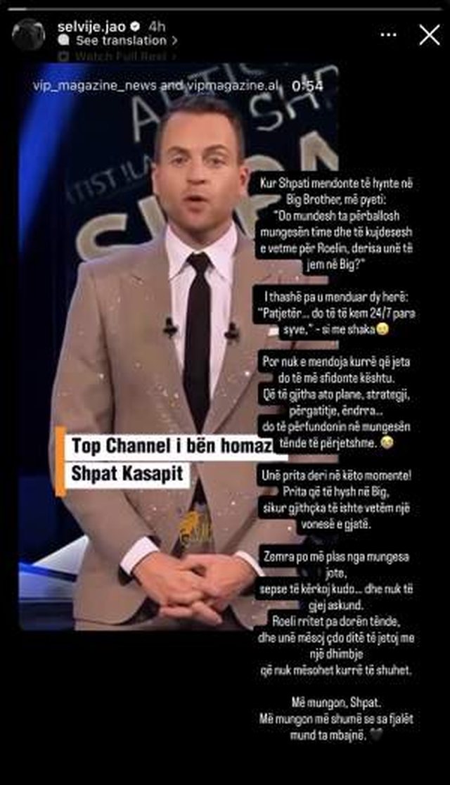 Selvije Jao zbulon pyetjen q&euml; Shpati ia b&euml;ri p&euml;r BBV!