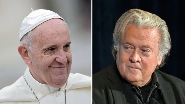 &ldquo;Do rr&euml;zojm&euml; Papa Fran&ccedil;eskun&rdquo;, plani i Bannon me