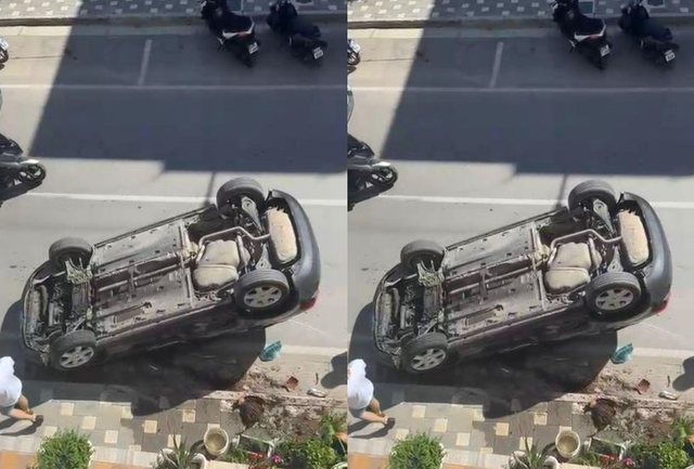 Aksident n&euml; Sarand&euml;/ P&euml;rplasen dy automjete, nj&euml;ra