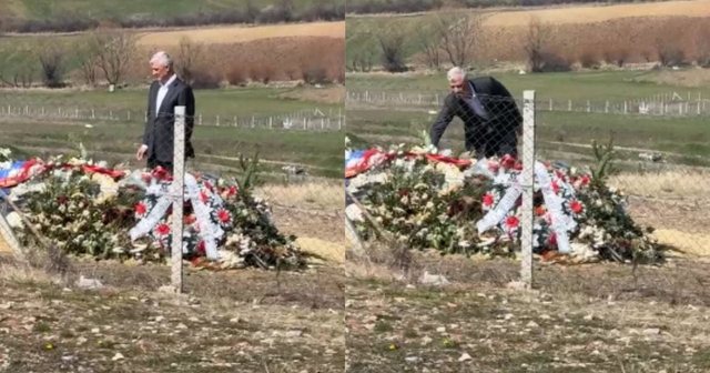 Foto-Lajm/ Hashim Thaçi nderon babanë. I rrethuar nga forca policie,