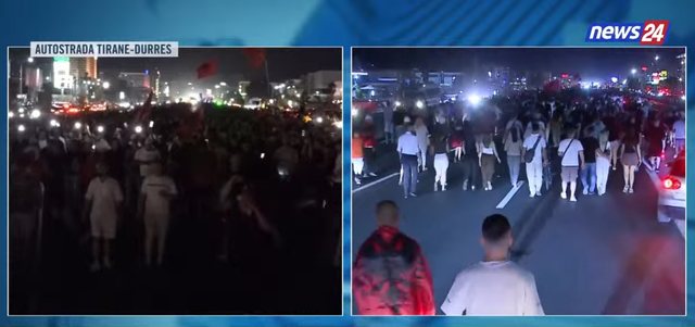 P&euml;rshkall&euml;zohet revolta, qytetar&euml;t marshojn&euml;