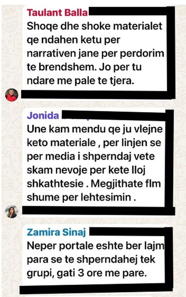 Whatsapp conversations/ Rama's instructions for the protest put the