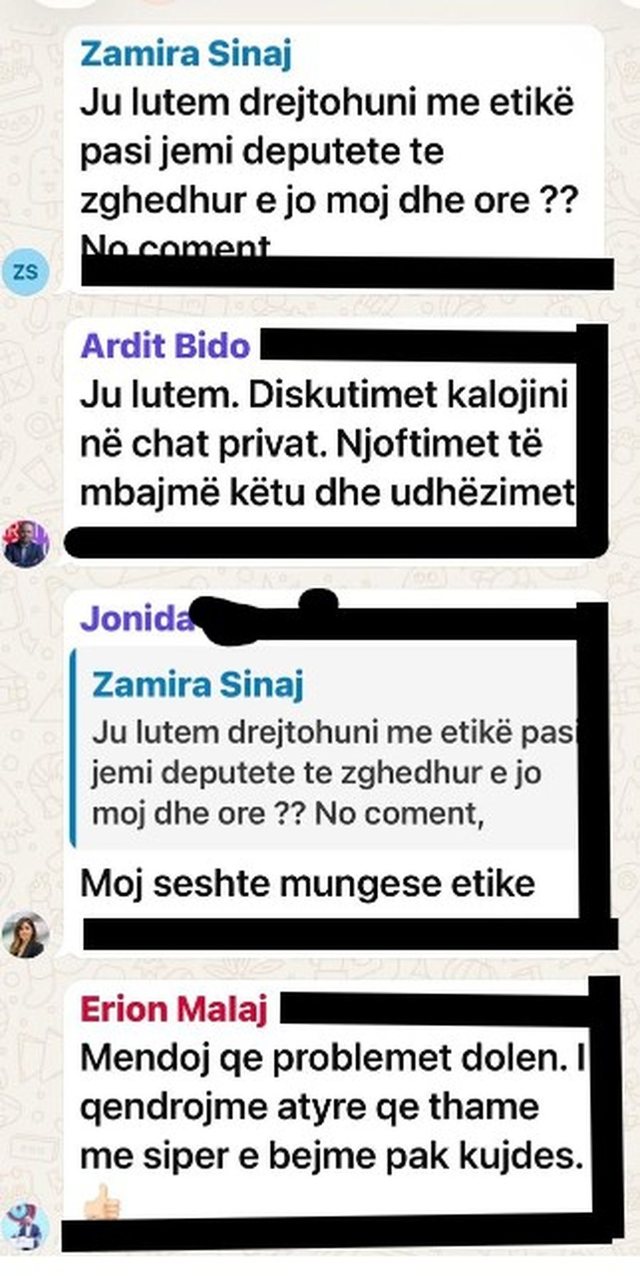 Whatsapp conversations/ Rama's instructions for the protest put the