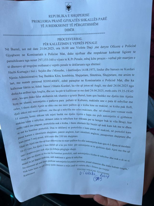 Denoncon qytetari: Më vodhën dokumentet dhe paratë teksa falesha