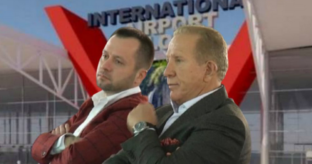 P&euml;rplasja Pacolli-Ademi p&euml;r aeroportin e Vlor&euml;s, situata drejt