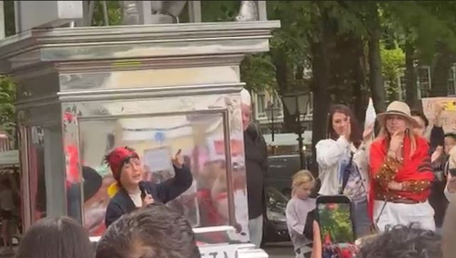 "Rama in prison"/ Albanians protest in The Hague, the little