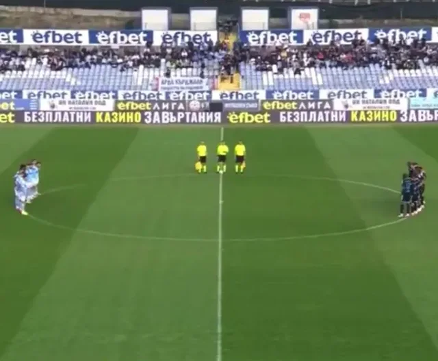 The Bulgarian club's serious blunder, holds a minute of silence for the