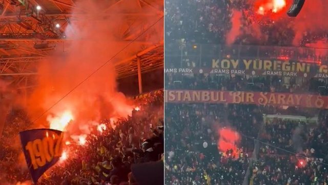 Peace on the field and 'war' in the stands, Galatasaray and Fenerbahce