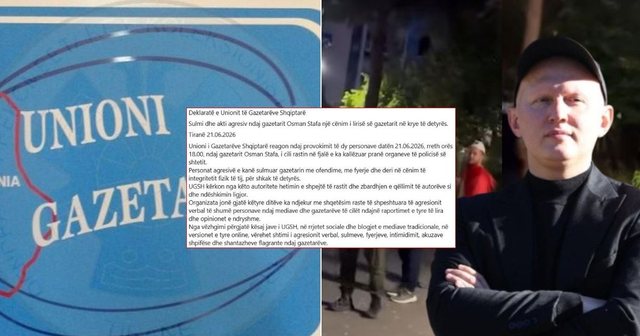 Sulmet ndaj Osman Staf&euml;s, reagon ashp&euml;r Unioni i Gazetar&euml;ve: