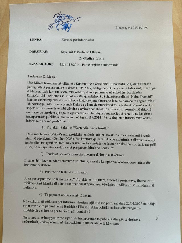"Kërkoj transparencë dhe llogaridhënie", denoncimi i
