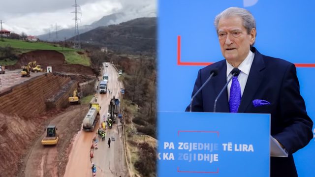 “Rrugën nuk e shembi moti, por korrupsioni”, Berisha për