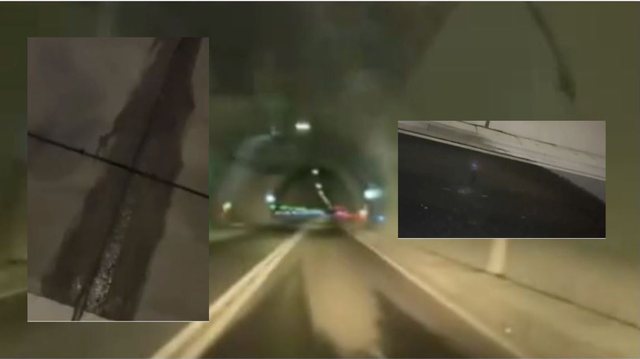 VIDEO/ Scary footage, Llogara tunnel is leaking water