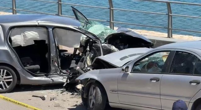 Aksidenti n&euml; aksin Pogradec-Lin, nd&euml;rron jet&euml; nj&euml; person!