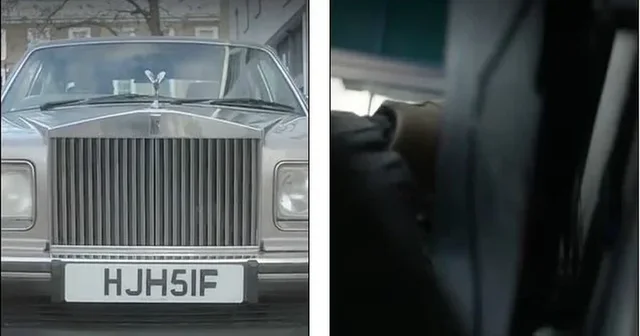 Aktori po ngiste pa patentë, Rolls-Royce godet kameramanin gjatë