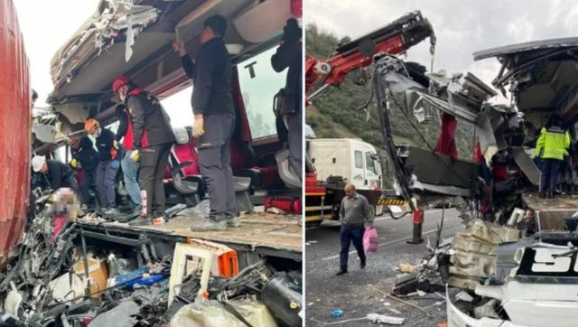 Aksident i rëndë në Turqi/ Autobusi përplaset me kamionin,