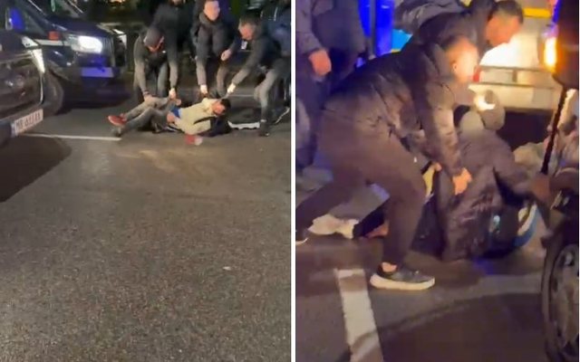 Protesta e PD-s&euml;, policia t&euml;rheq zvarr&euml; disa qytetar&euml;